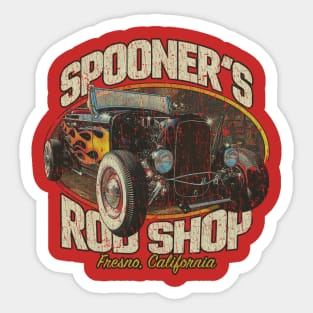 Spooner's Rod Shop 1977 Sticker